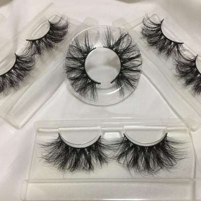 Hot sell china factory 3d 25 mm mink lashes with  private label mink lashes